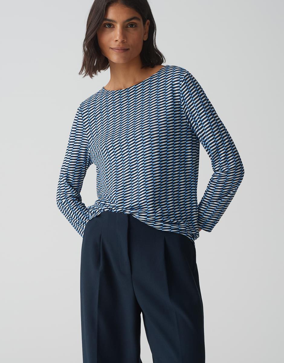 OPUS OPUS T-Shirt Susta Blauw 1