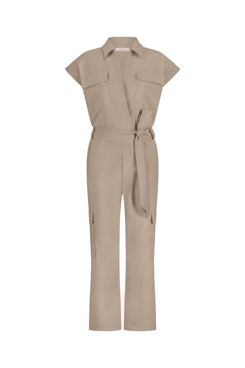 Studio Anneloes Jumpsuit Nancy cargo jumps Beige 2