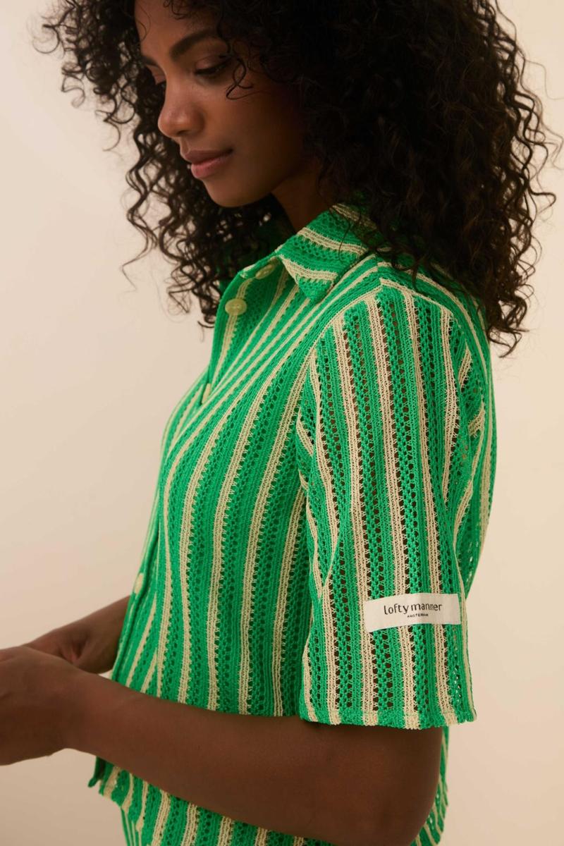 Lofty Manner Lofty Manner Blouse QD05.1 - Sanaa Groen 4