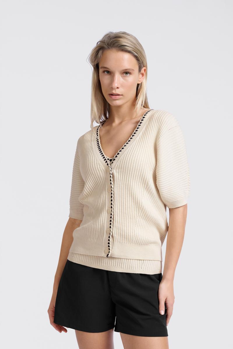 YAYA Vest 01-010108-505 Beige 4