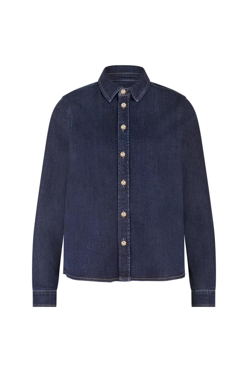 Studio Anneloes Blouse Reyna denim blous Blauw 1