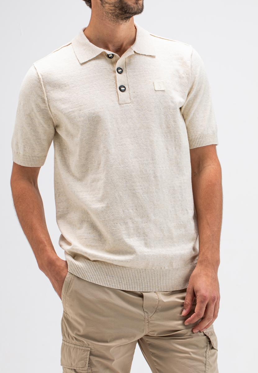 Butcher of Blue Butcher of Blue Polo M2416003 ECRU 6