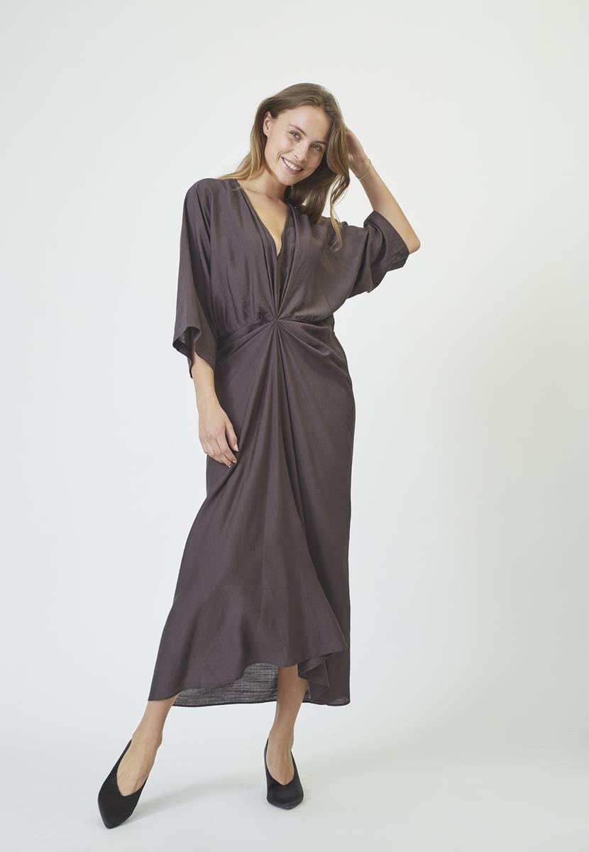Co'Couture Jurk Hera Knot Bruin 1
