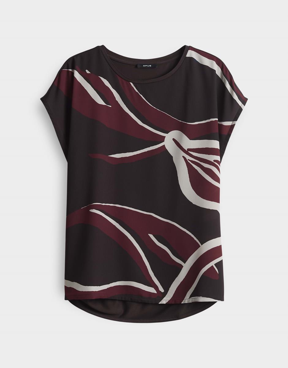 OPUS T-Shirt Sopika Print Bruin 2
