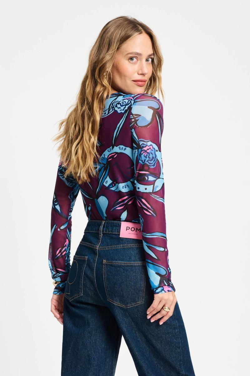 POM Amsterdam Blouse SP9330 Paars 3