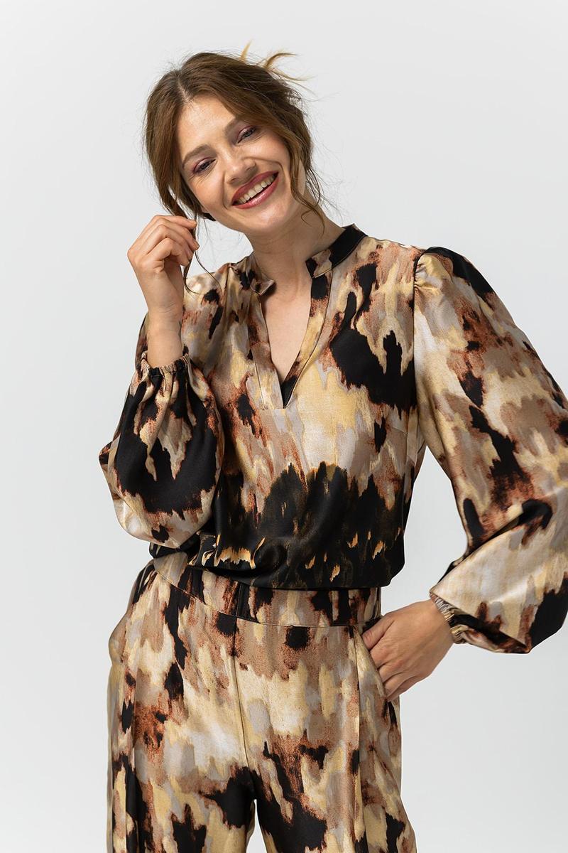 Label DOT Blouse 2521011 Groen 1