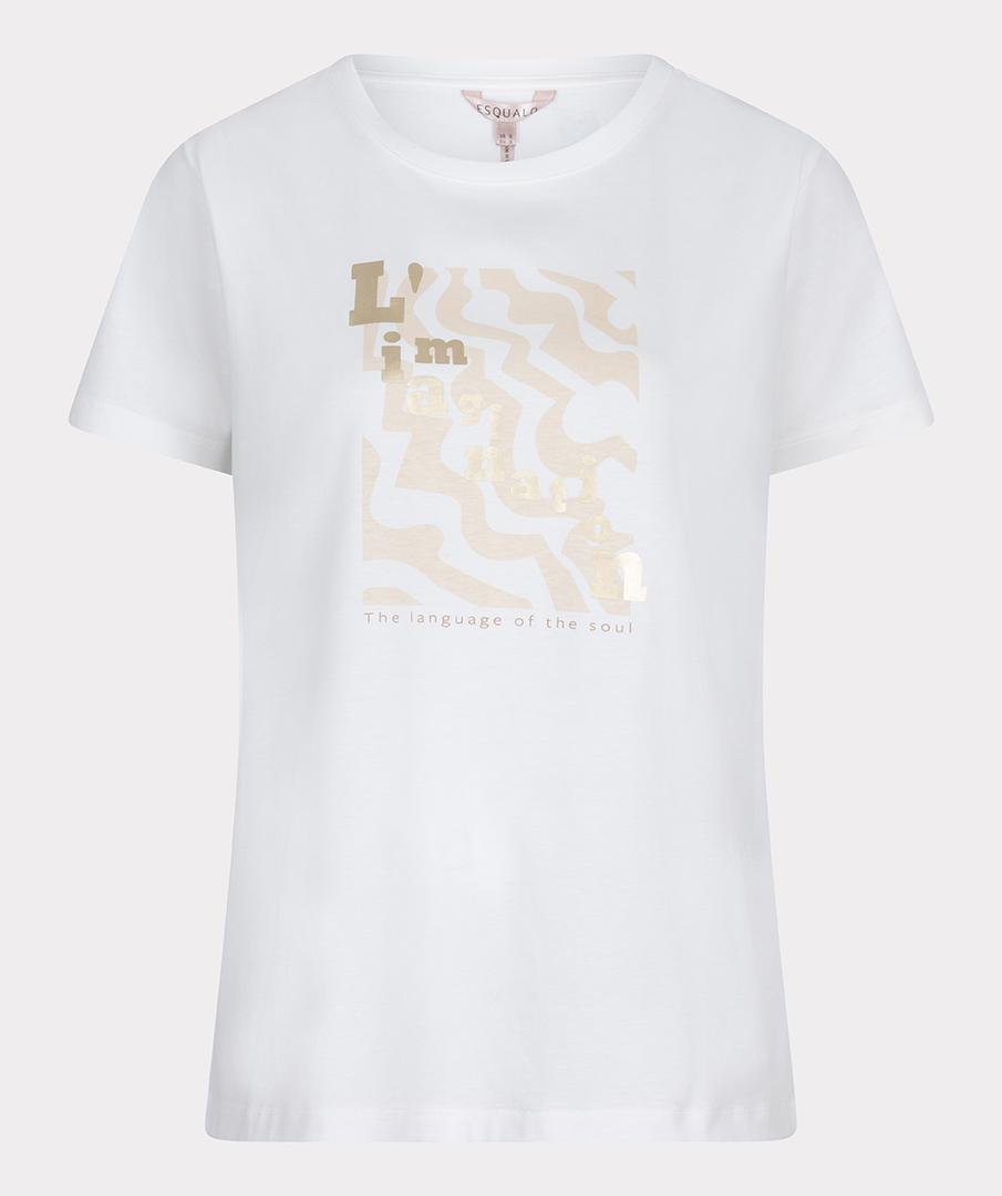 EsQualo EsQualo T-Shirt SP25.05015 Wolwit 1