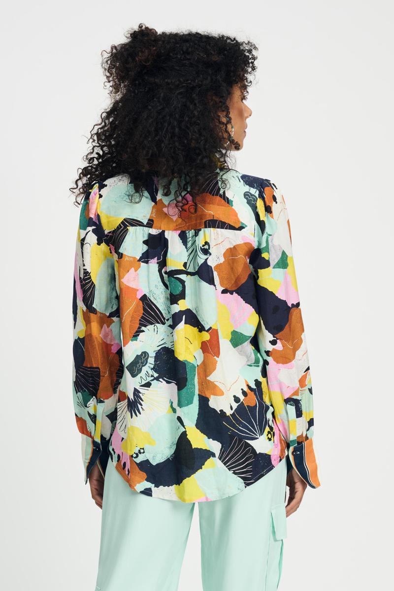 POM Amsterdam POM Amsterdam Blouse SP9142 Groen 5