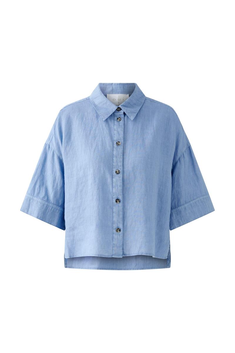 Oui Oui Blouse 0092938 Blauw 1