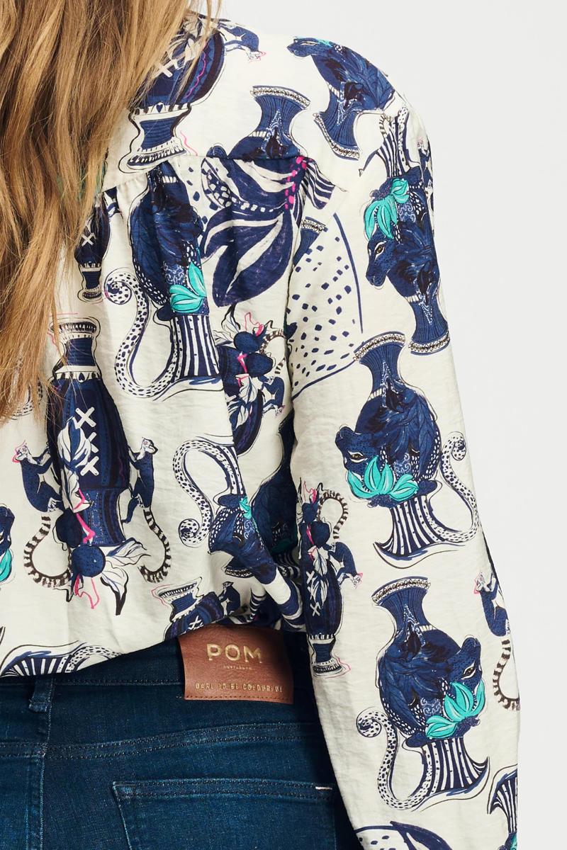 POM Amsterdam POM Amsterdam Blouse SP9043 Wit 5