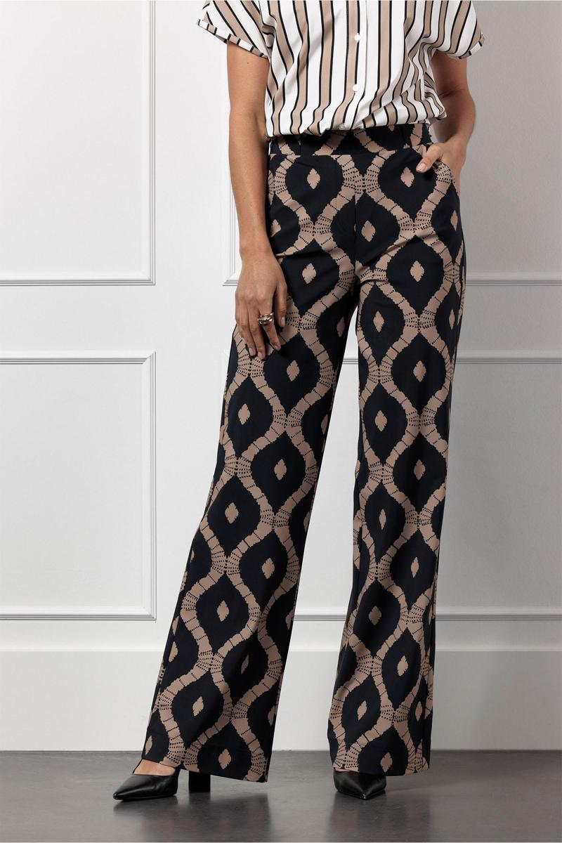 Studio Anneloes Pantalon Marilon batik tro Zwart 1