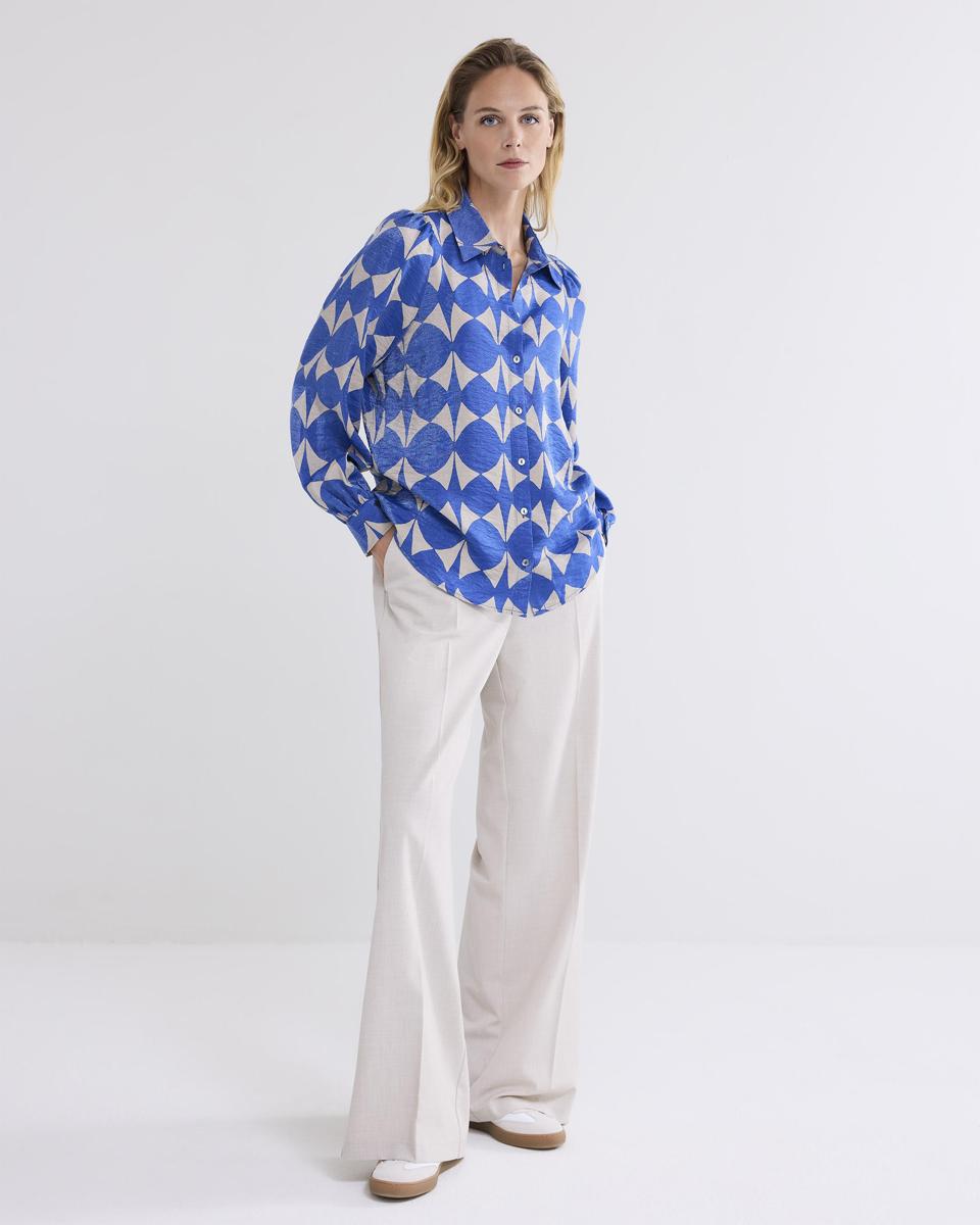 Summum Summum Blouse 2s3206-12136 Blauw 2