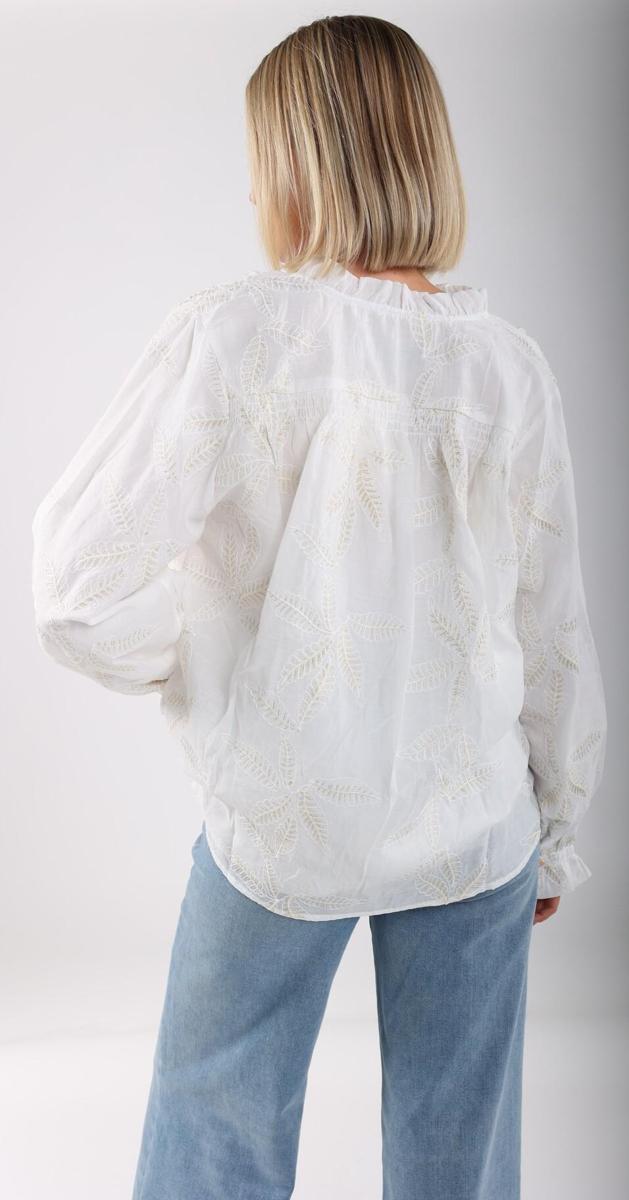 NUKUS NUKUS Blouse NKS02074 Wit 6