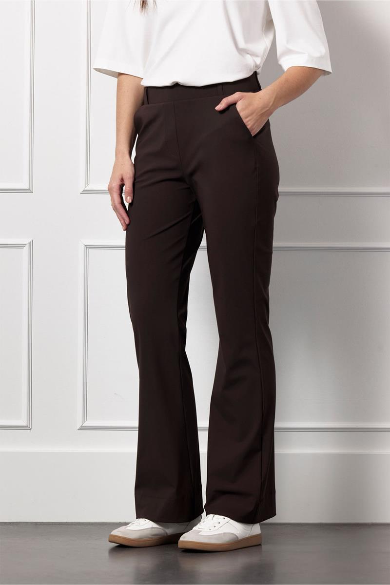 Studio Anneloes Studio Anneloes Pantalon Flair bonded trou Bruin 1