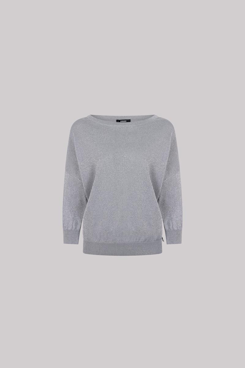 Jansen Amsterdam Jansen Amsterdam Trui ILONA SS25 Grijs 2