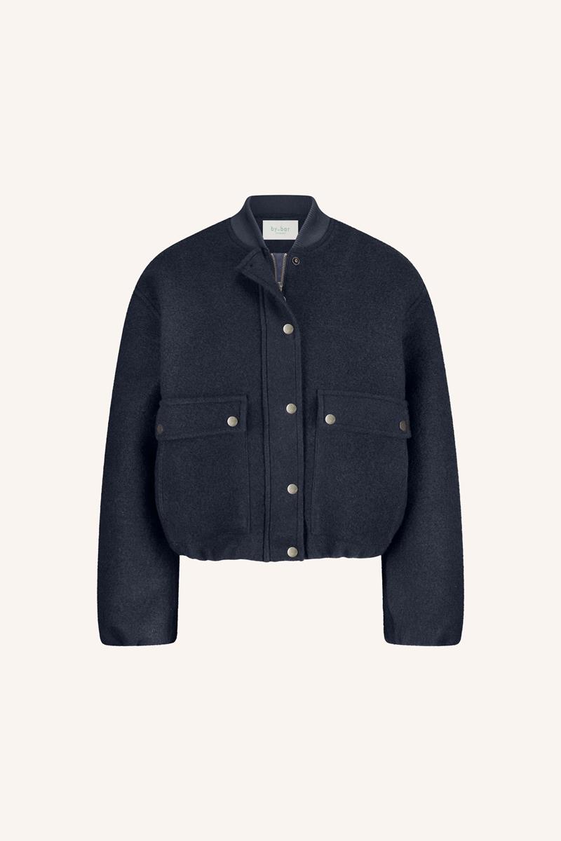 By-Bar Jack Maggie Wool Jacke Blauw 2