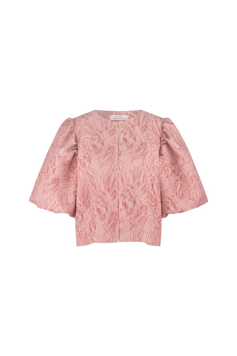 Studio Anneloes Blouse Hanne jacquard ja Roze 2