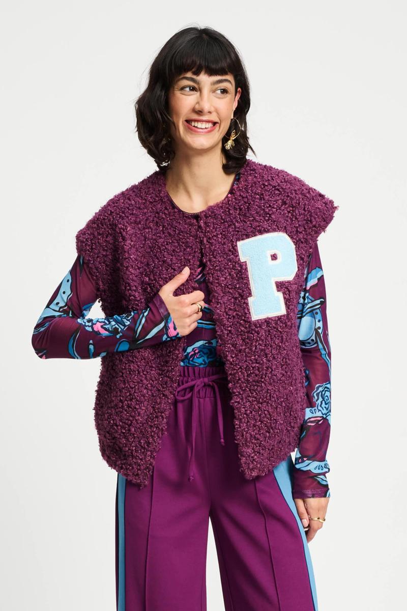 POM Amsterdam Gilet SP9367 Paars 2