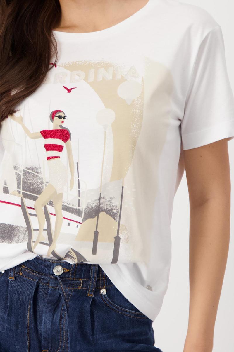 Monari Monari T-Shirt 409727 Off-White 6