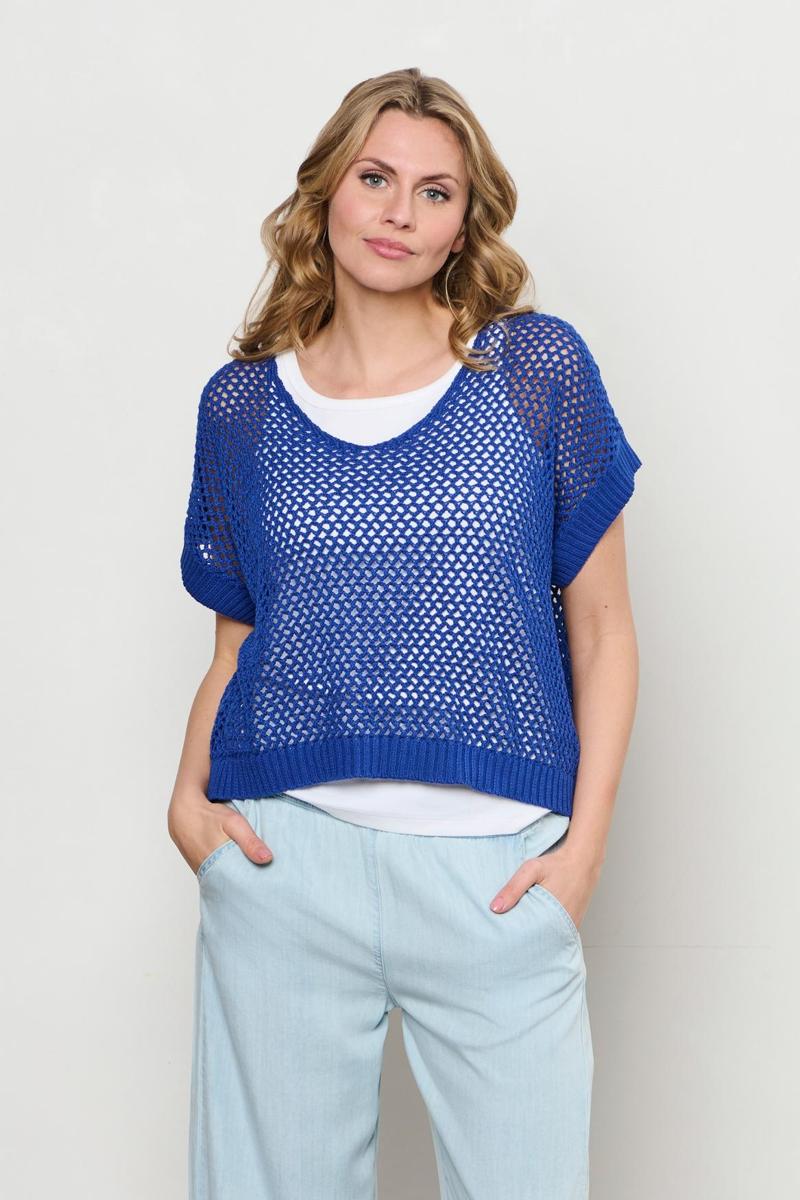 &Co Woman &Co Woman Vest CA119 Blauw 1