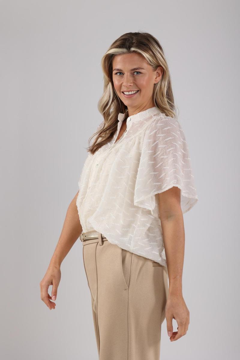 NUKUS NUKUS Blouse NKS02065 Wolwit 3