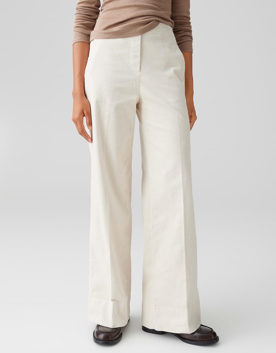 OPUS Pantalon Mileni Cargo Off-White 1