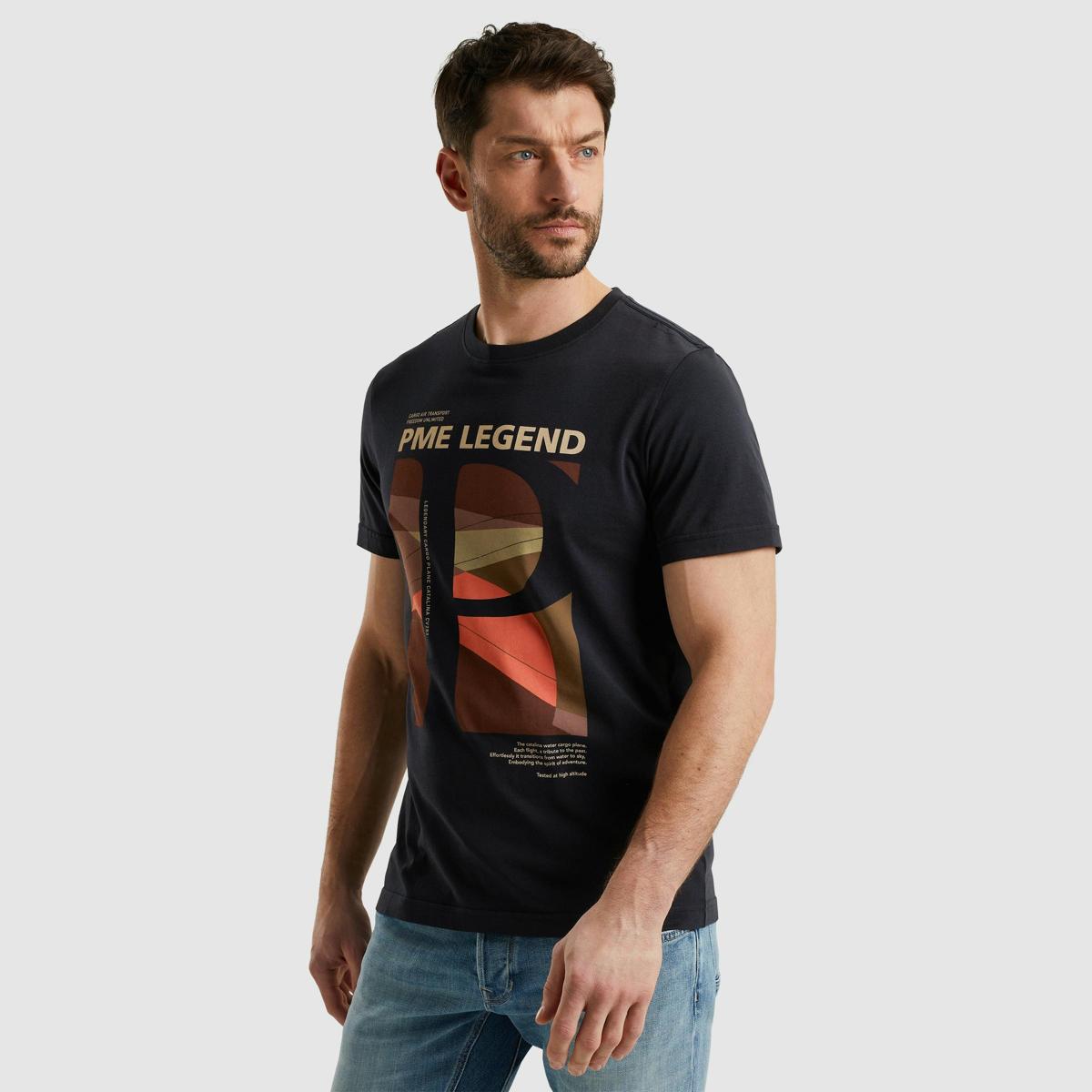 PME Legend PME Legend T-Shirt PTSS2504583 Blauw 6