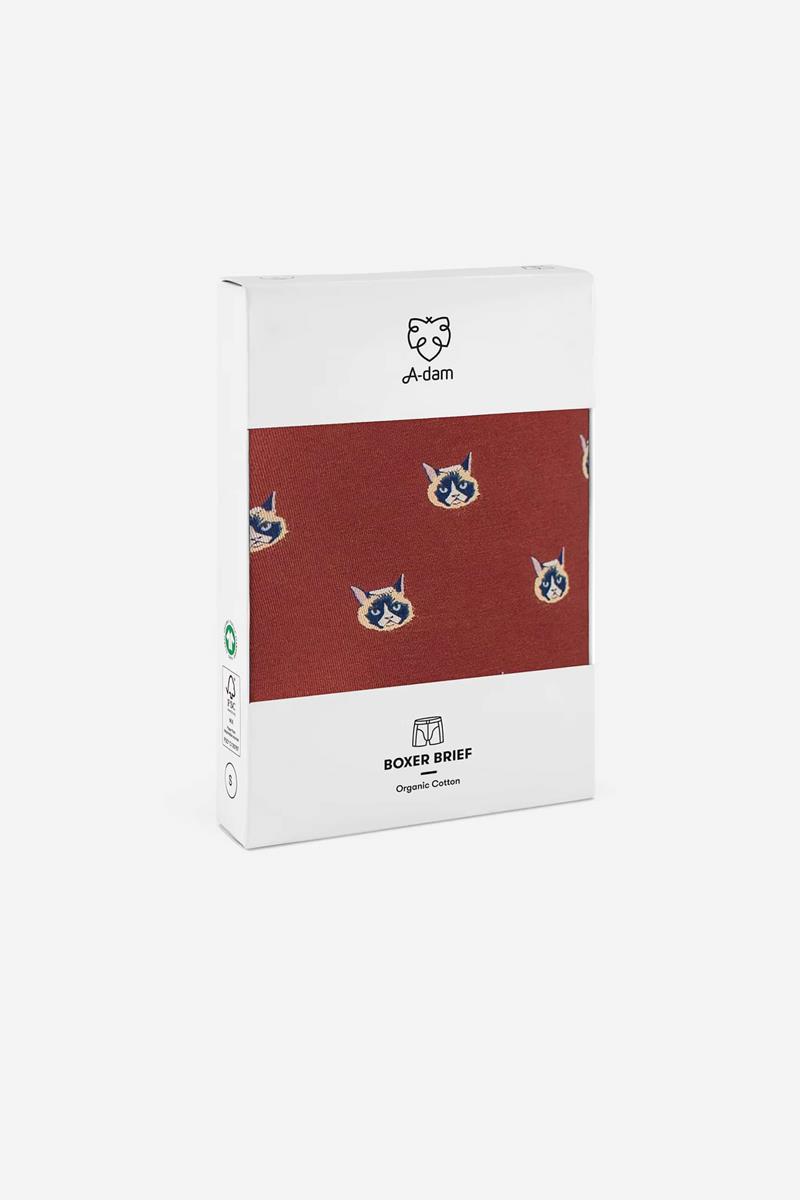 A-dam Boxershort Catface Rood 4
