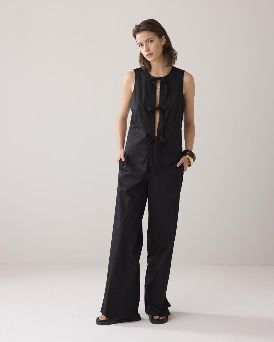 Summum Summum Gilet 9s135-11816 Zwart 4