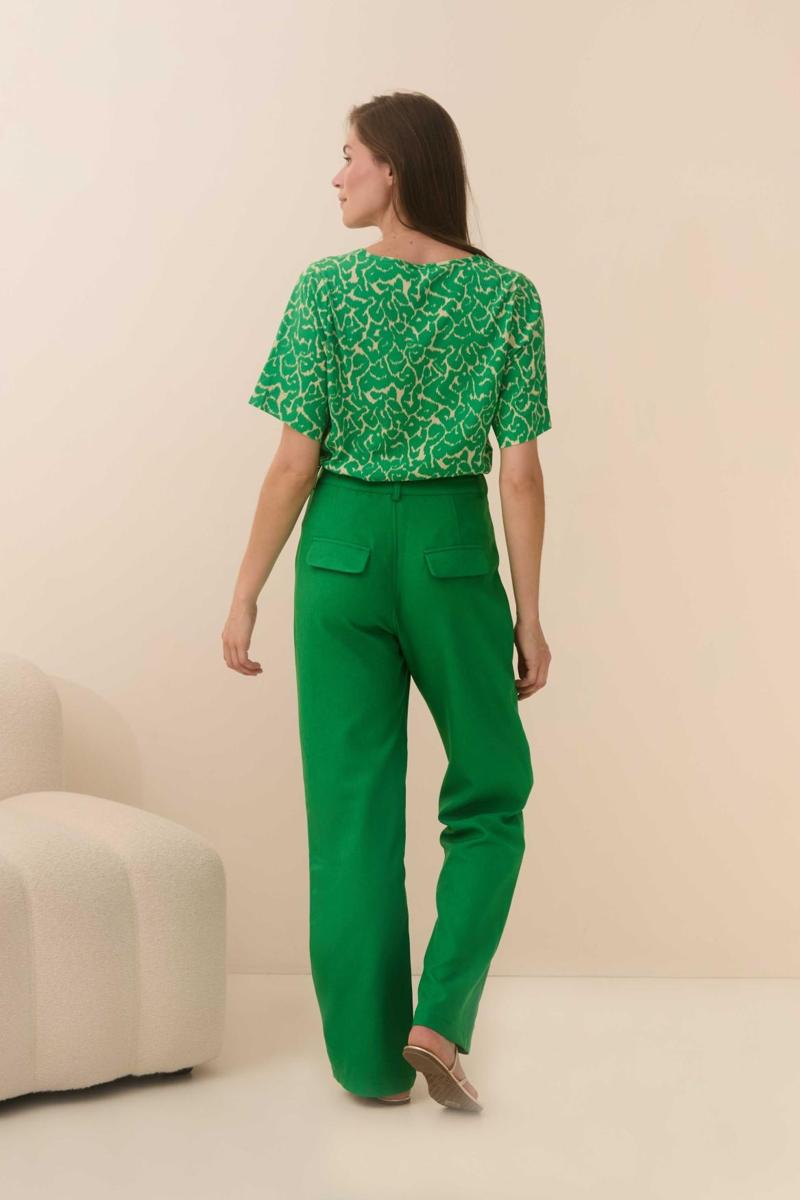 Lofty Manner Lofty Manner Blouse QD03 - Iggy Groen 4