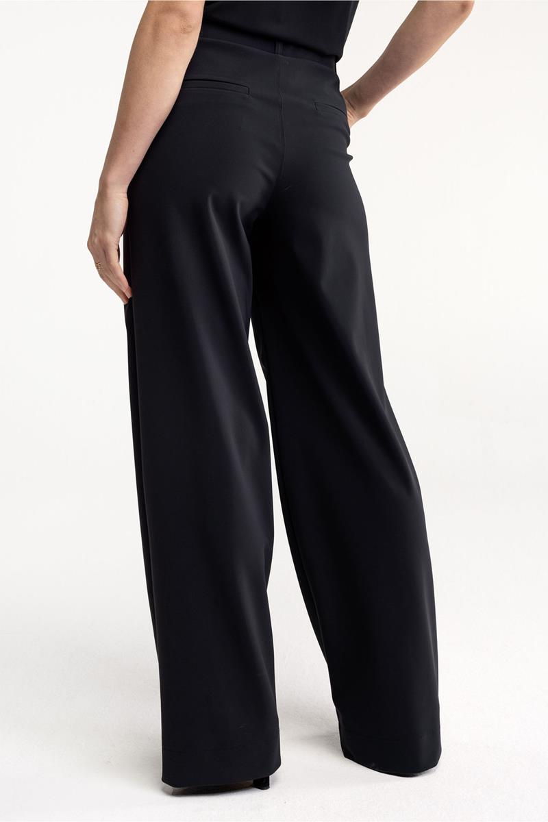Studio Anneloes Studio Anneloes Pantalon Lexie Bonded Long Zwart 3