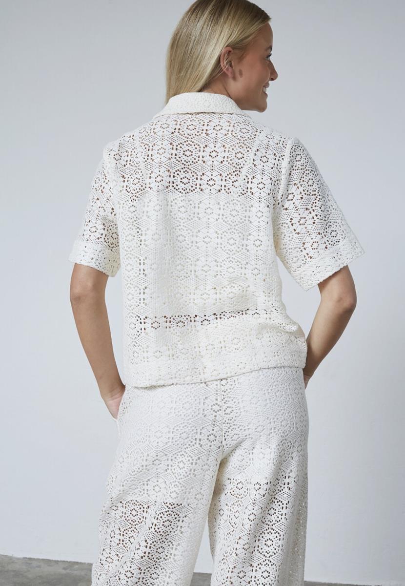 Sisters Point T-Shirt Elsia-Sh.ss Off-White 3