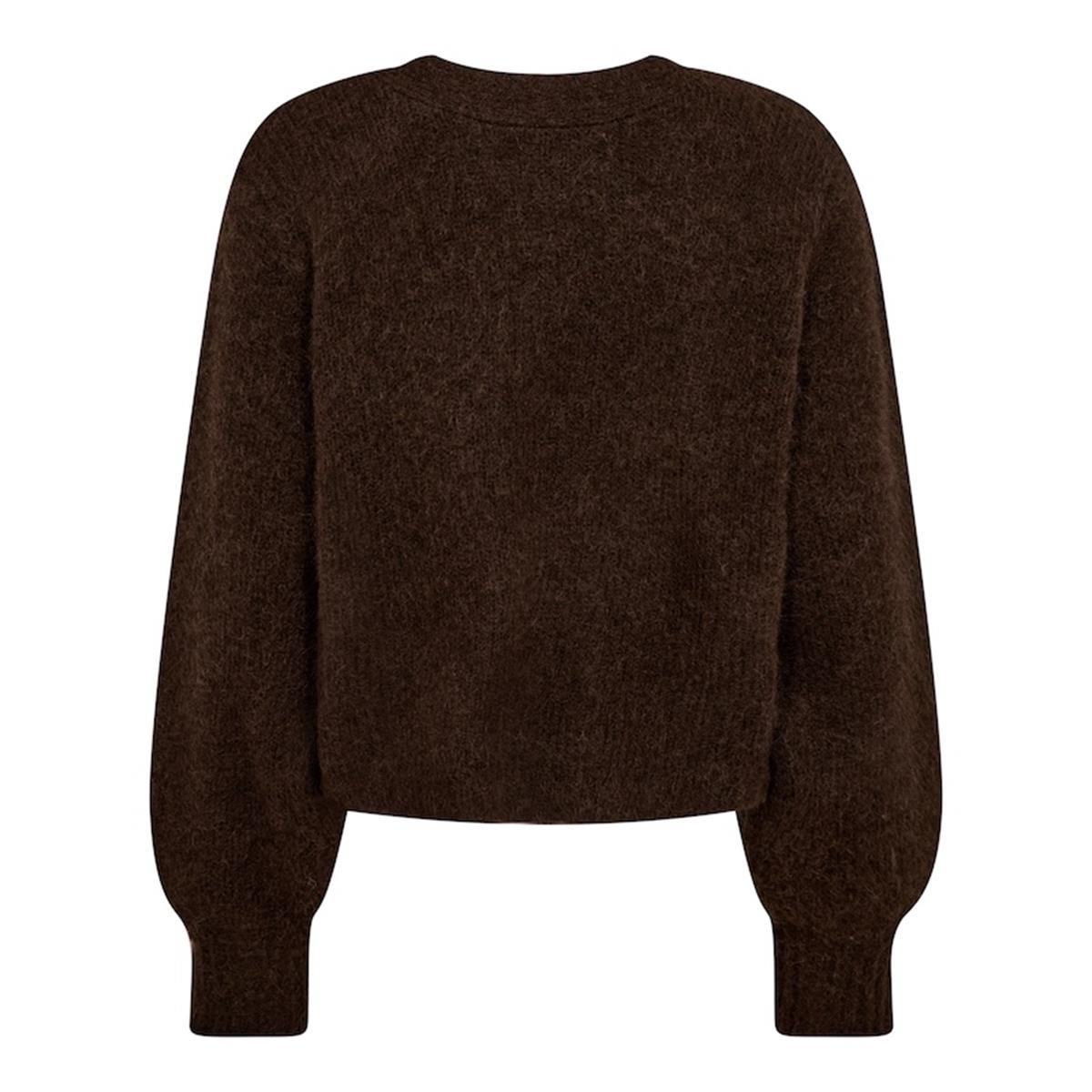 Co'Couture Trui Cozy Twist Bruin 2