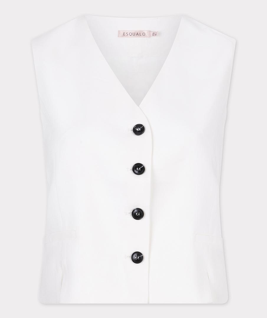 EsQualo EsQualo Gilet HS25.10220 Beige 2