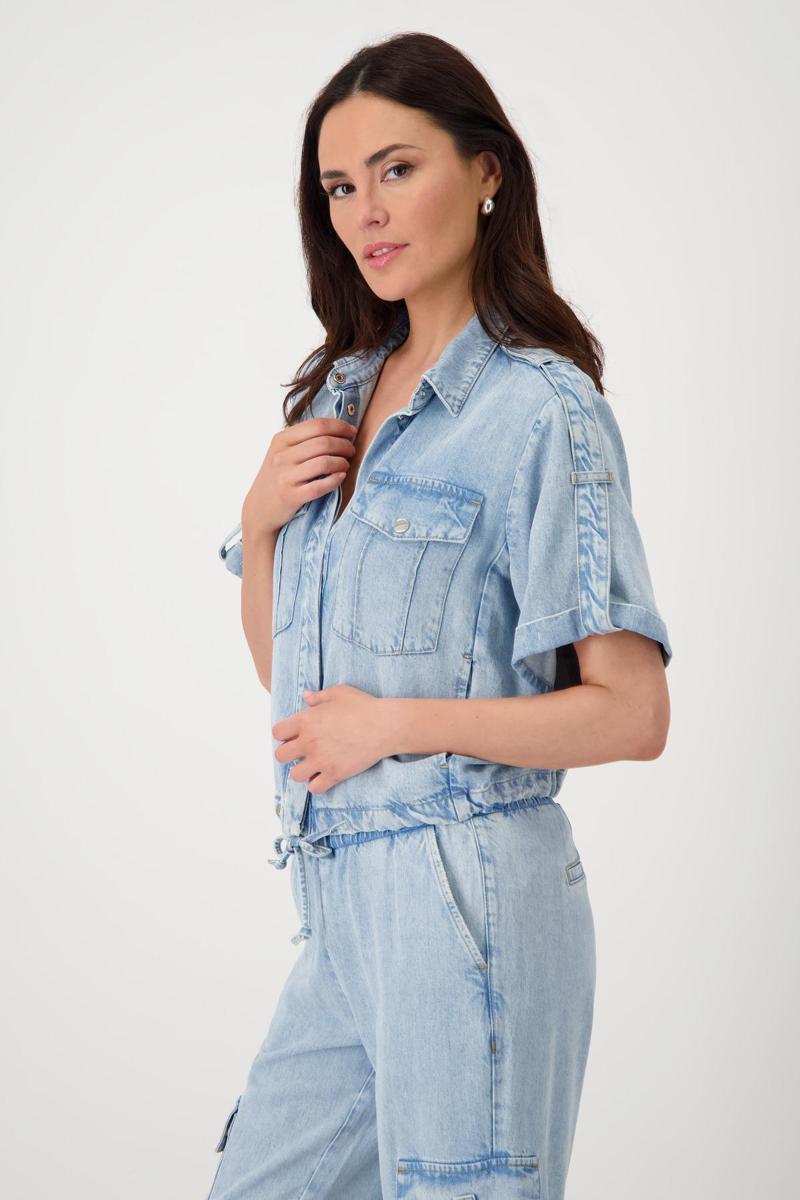 Monari Monari Vest 409613 Blauw 4