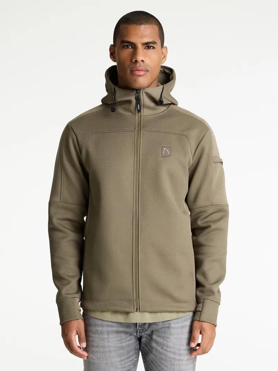 CHASIN Vest Adan Zip Bruin 1