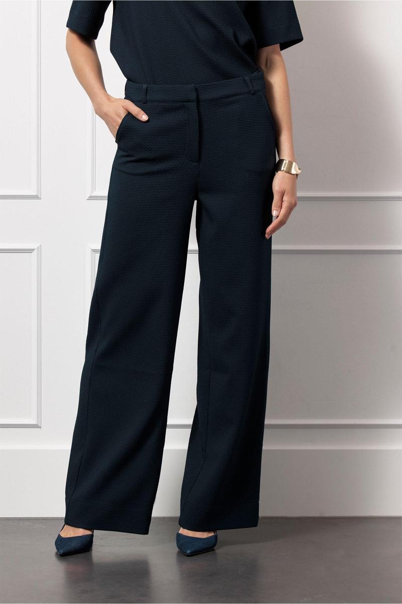 Studio Anneloes Pantalon Lexie waffle trou Blauw 5