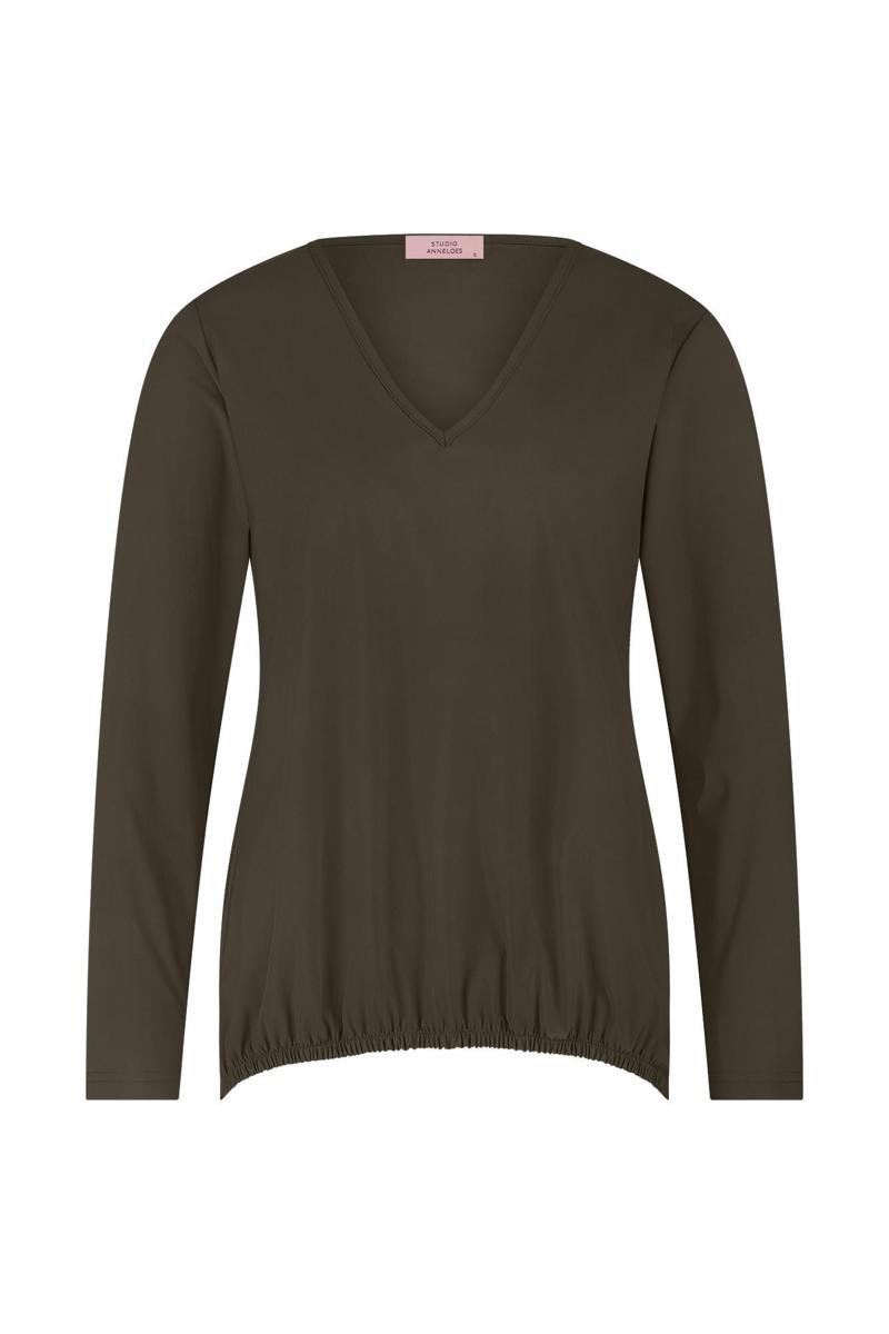 Studio Anneloes Blouse Vicky LS shirt Groen 1