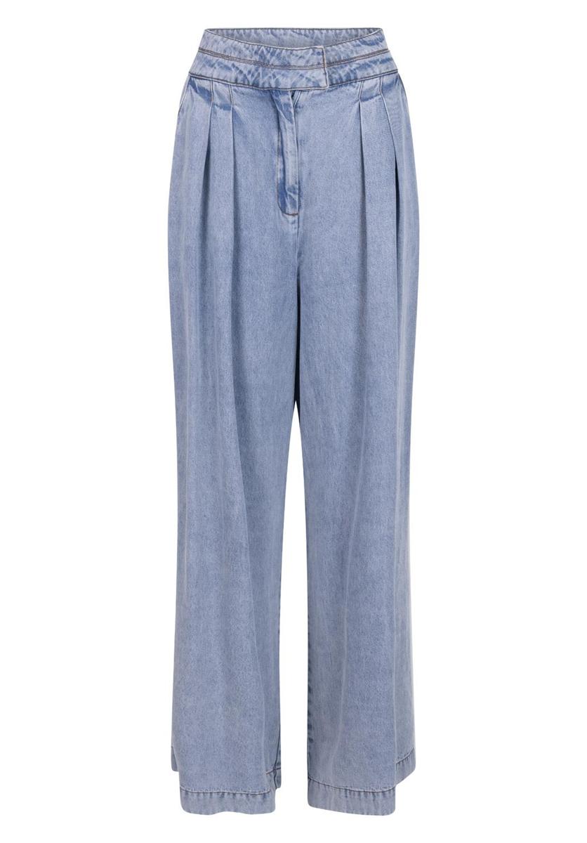 Aaiko Aaiko Pantalon FREDERIQUE TENCEL Blauw 1