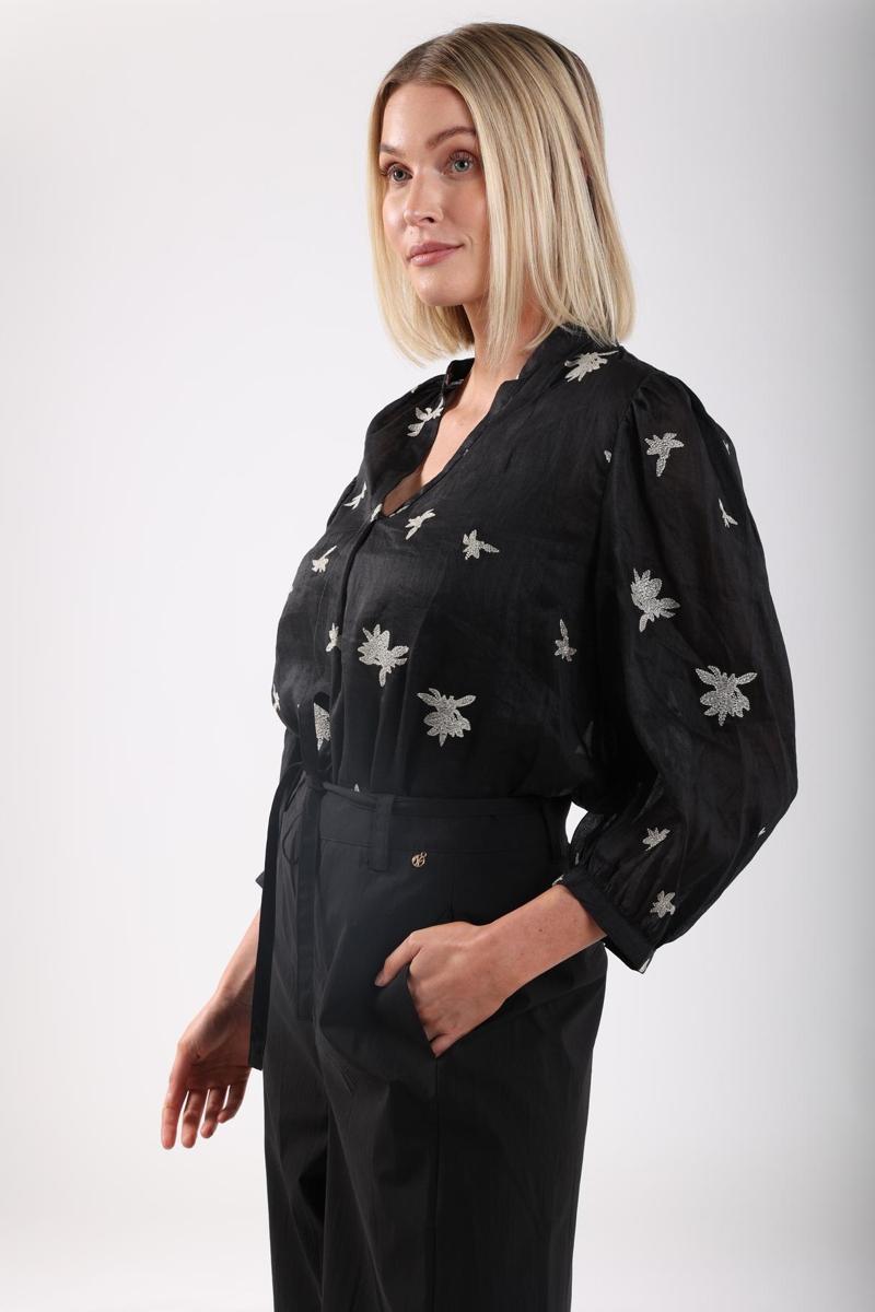 NUKUS NUKUS Blouse NKS02072 Zwart 4
