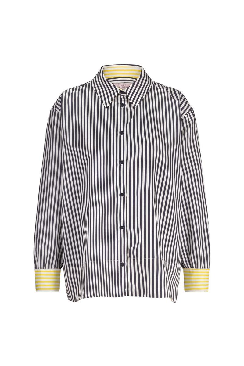 Studio Anneloes Studio Anneloes Blouse Tamar stripe blou Blauw 1