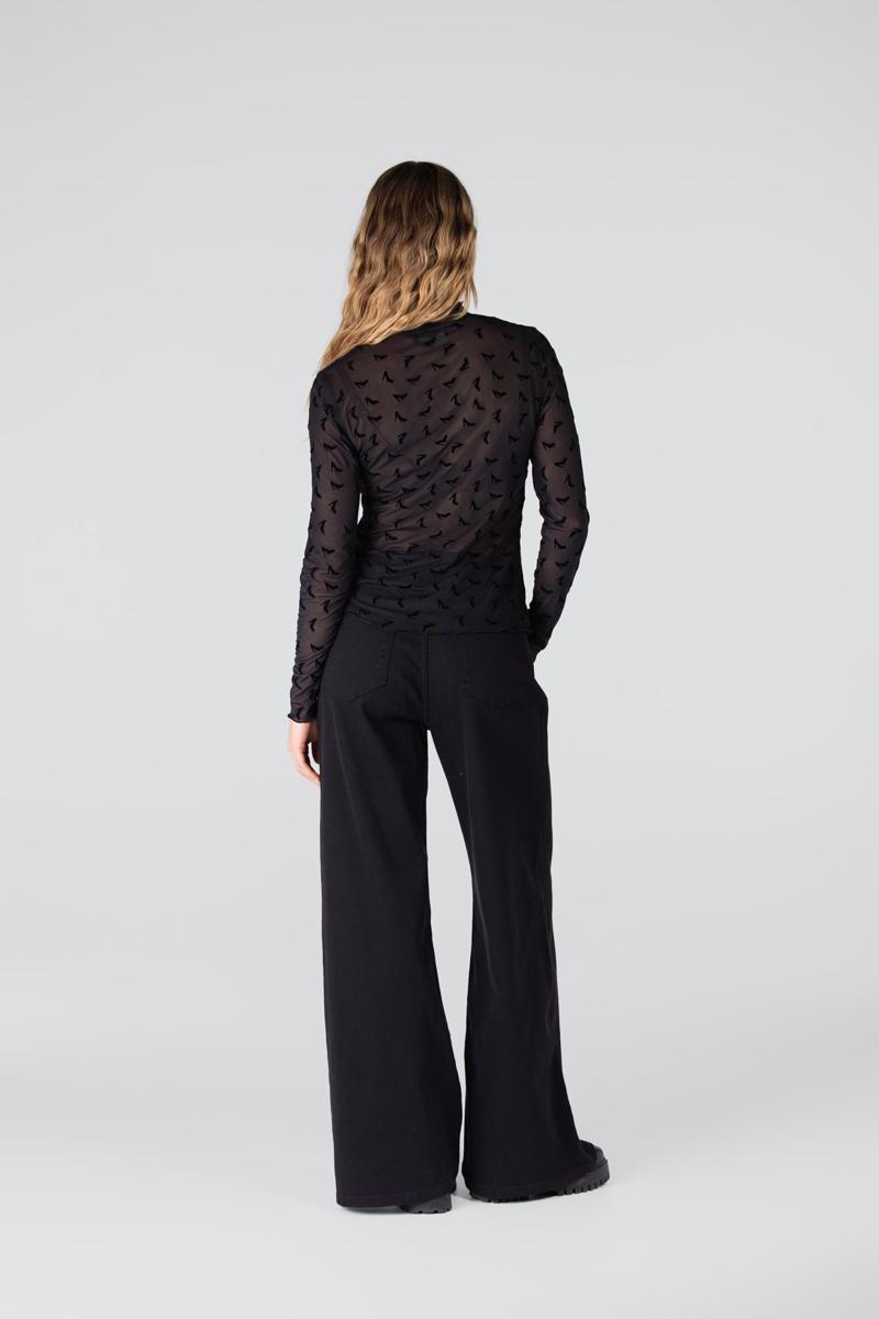 Jansen Amsterdam Blouse JULA W25.4 Zwart 4