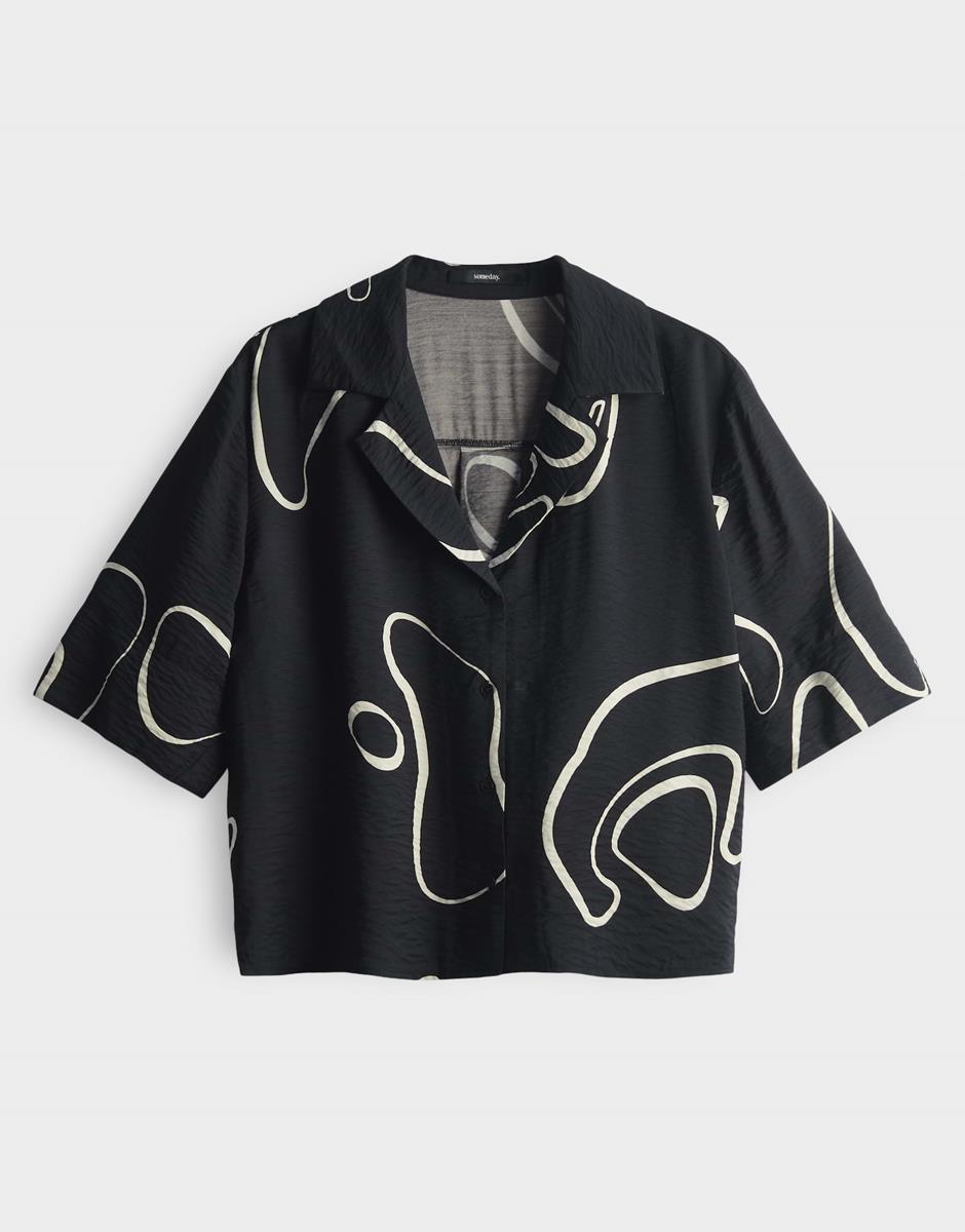 SOMEDAY Blouse Zesora Zwart 2