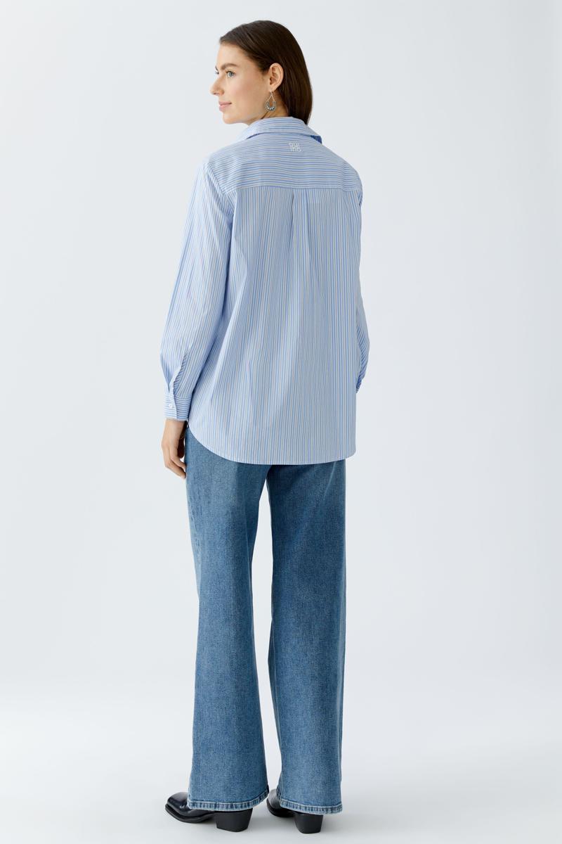 Oui Blouse 0094234 Blauw 3