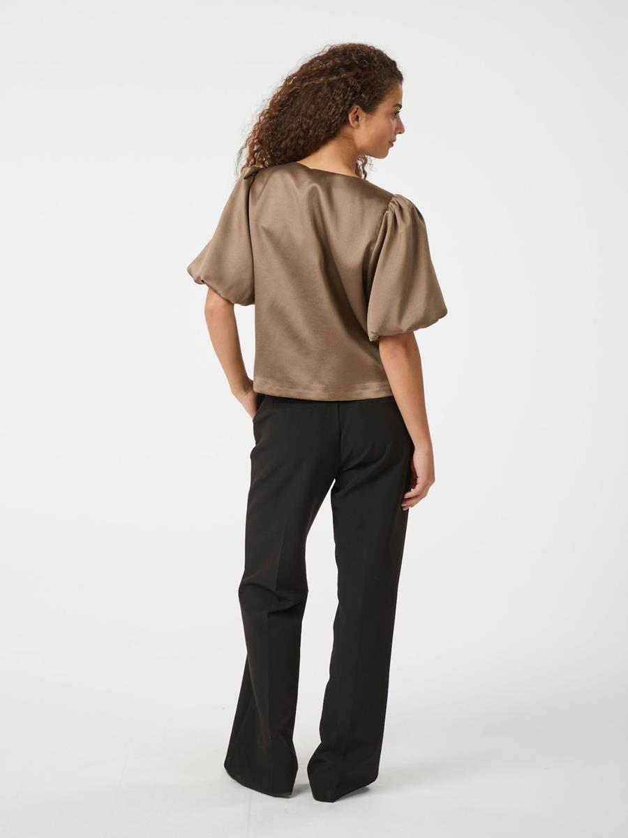 Neo Noir Neo Noir Blouse Aisa Taupe 4