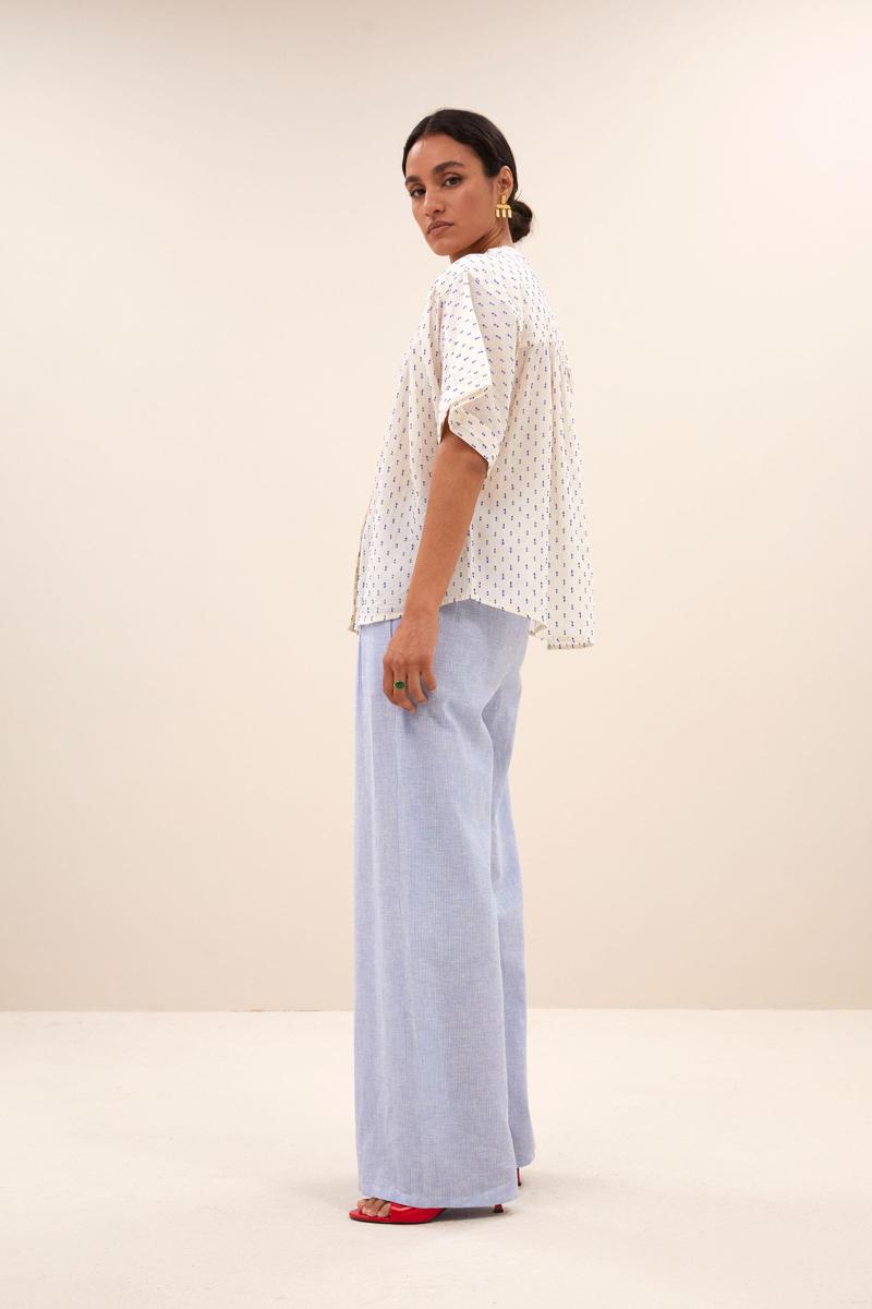 By-Bar By-Bar Blouse Alex Dot Blouse Blauw 4