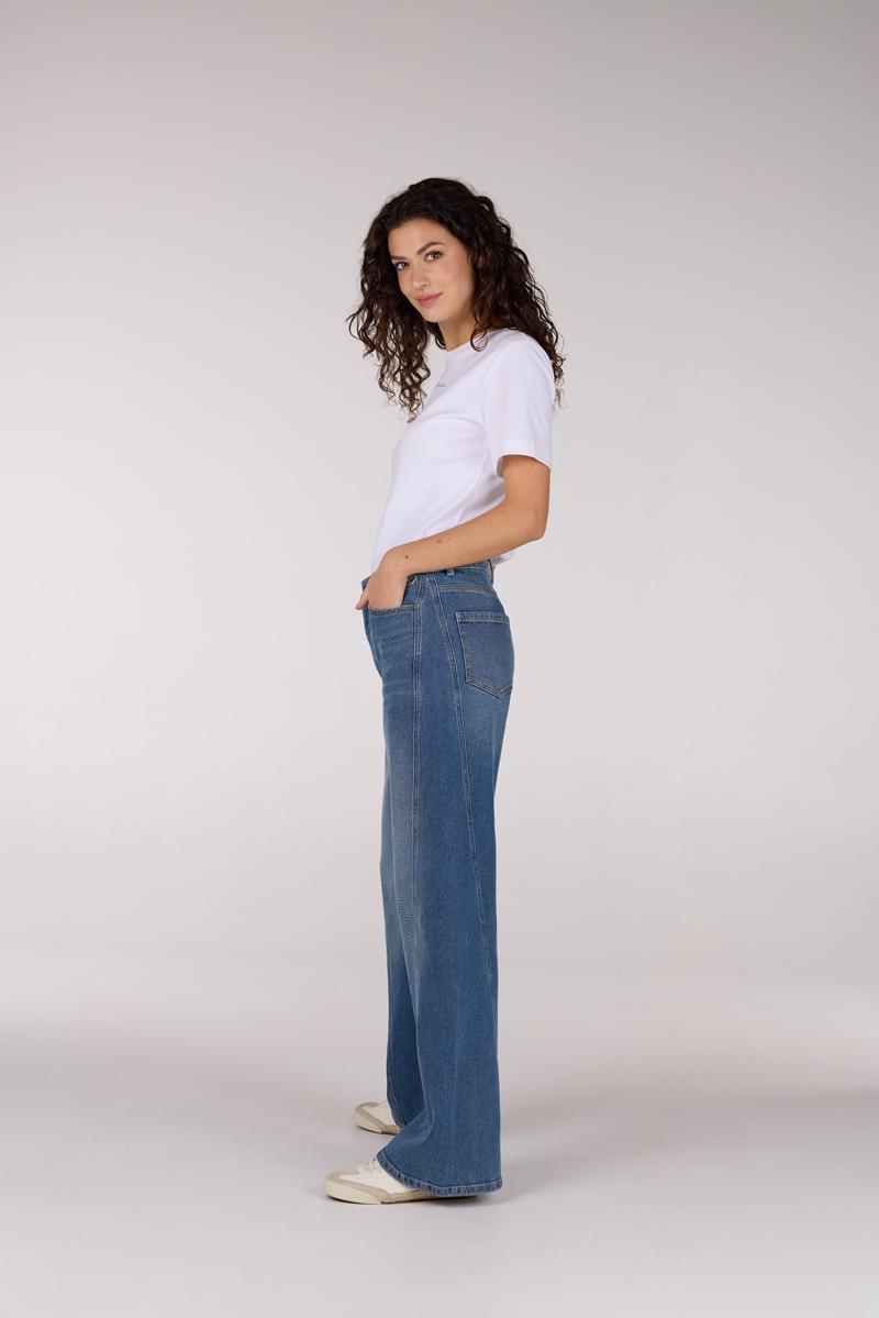 Jansen Amsterdam Jansen Amsterdam Jeans Jane Blauw 5