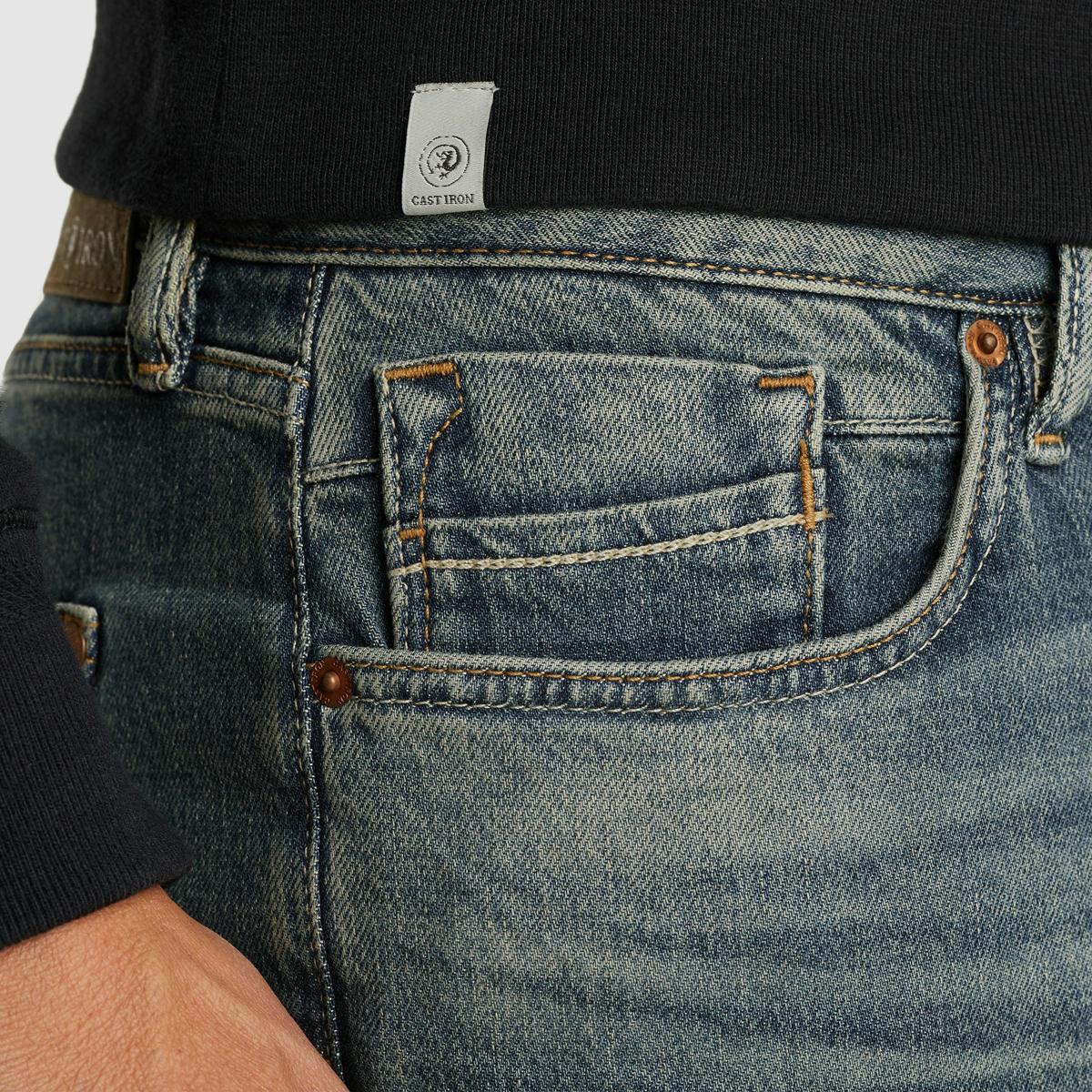 Cast Iron Pantalon CTR620 Blauw 3