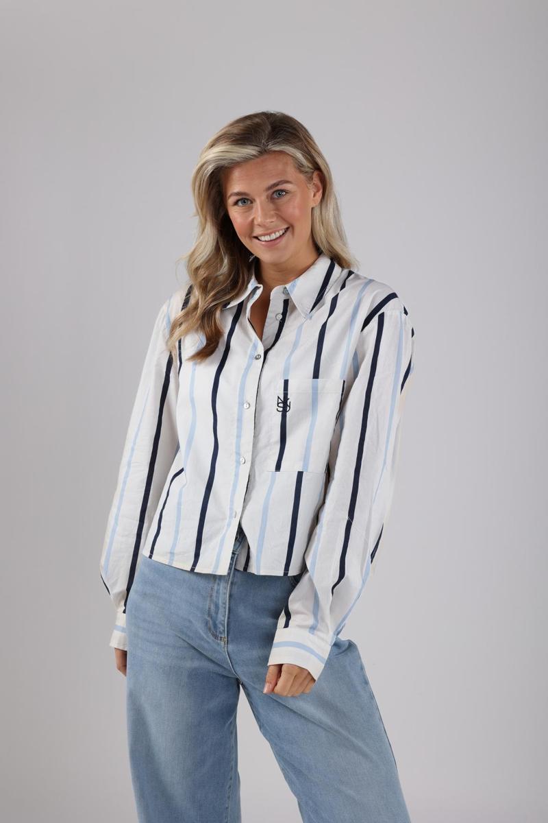 NUKUS NUKUS Blouse NKS02055 Blauw 5