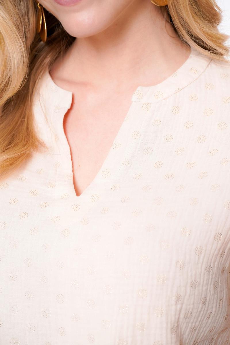 Geisha Geisha Blouse 53246-20 Off-White 5